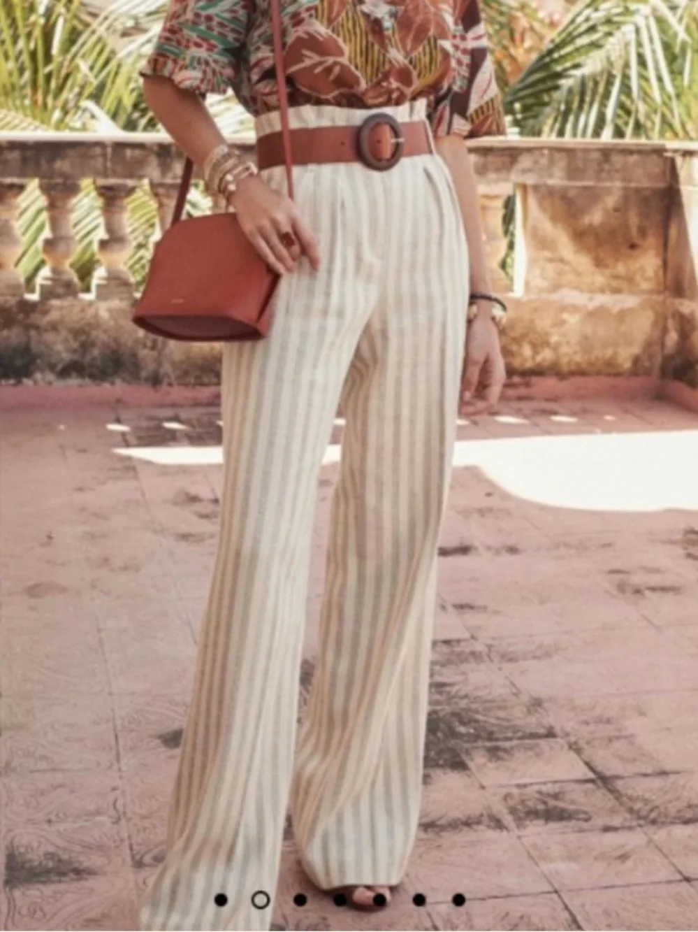 Rare Sezane Author Belted Linen Pants US 6/ FR 38